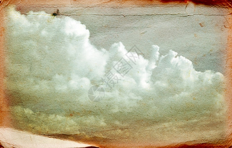 古老的土纸云彩天空的图片图片