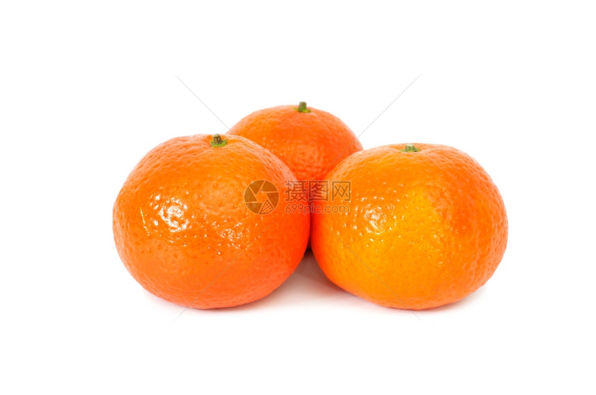 白色背景上孤立的橙色图片