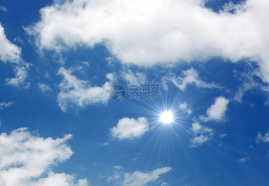 阳光天空背景图片