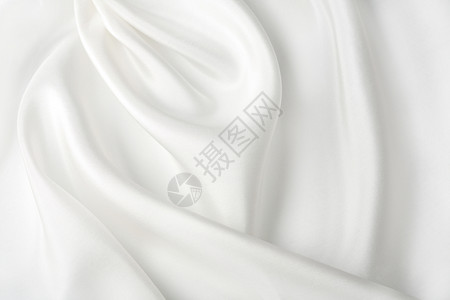 抽象白色丝绸背景图片