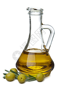 瓶子橄榄油和分离图片