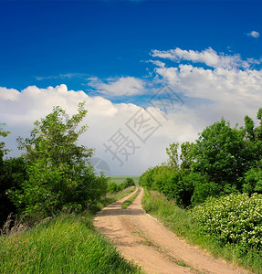 风景与道路背景图片