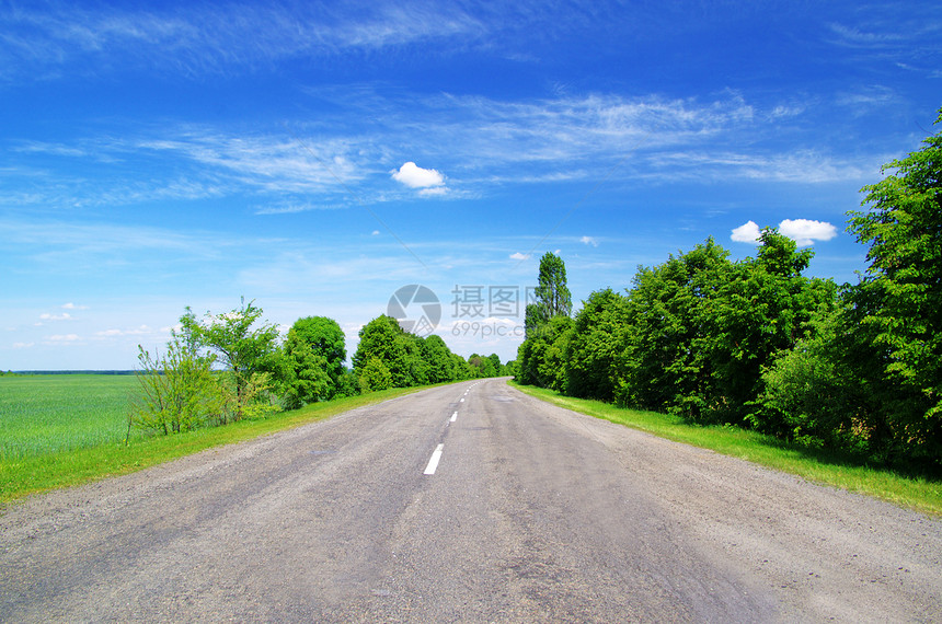 绿田和公路沿线图片