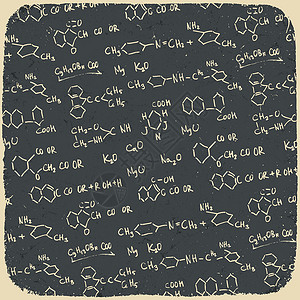 矢量化学符号反向化学背景矢量图EPS10背景