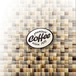 咖啡式的抽象设计模板矢量EPS10图片