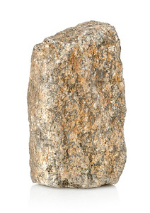 白色背景上孤立的花岗岩石背景图片
