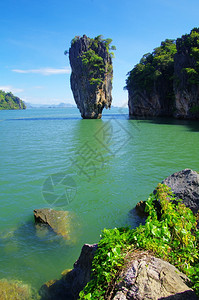 绿色债券泰王国的果酱结合岛kotapu岛背景