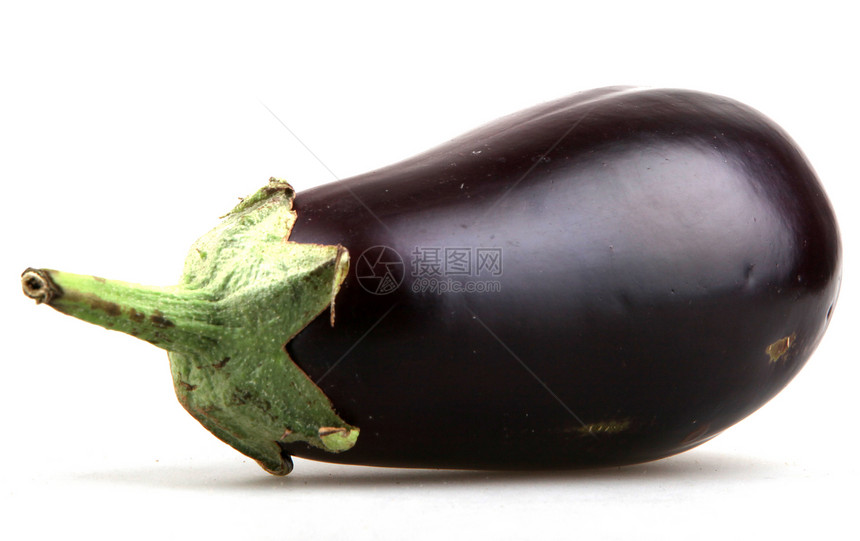 aubergine白色背景上的天体图片