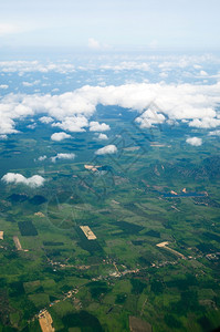 在高空中看风景图片