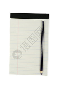 笔记本用白纸上孤立的笔记本图片