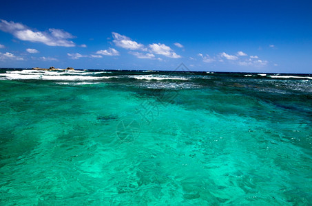 加勒比海和完美的天空图片
