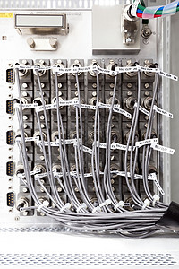 多路复用器服务器架上的电信扩张终端装置节点背景