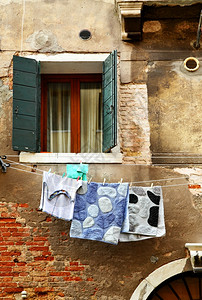 意大利威尼斯户外干衣服图片