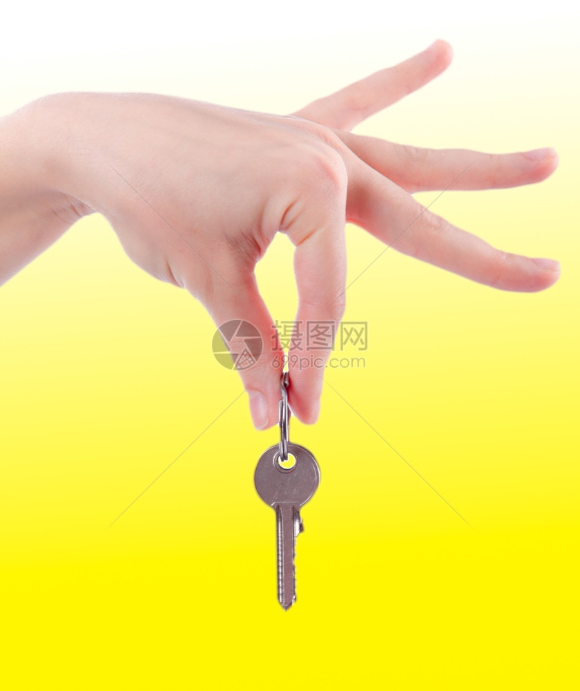 手握银钥匙图片