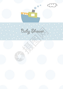 婴儿周年纪念卡背景图片
