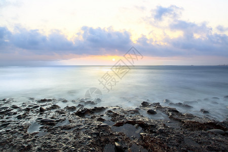 日落在海面上特纳里夫图片