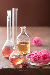 花粉红的芳香疗法和炼金图片