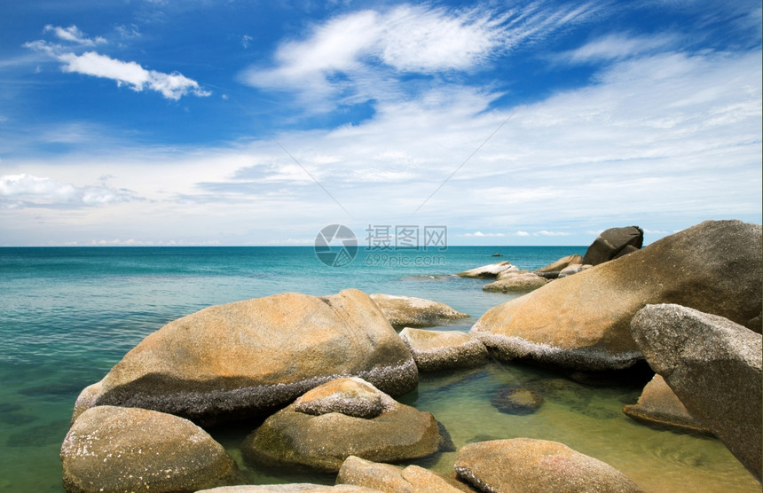 蓝海和天空图片