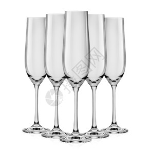 玻璃杯香槟孤立在白色背景的香槟图片