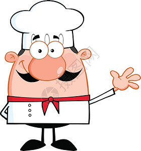 可爱的小厨师卡通字符图片
