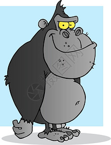 卡通可爱大猩猩图片