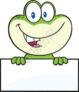 卡通可爱绿色青蛙高清图片