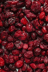 健康食物有机营养干果红莓作为背景图片