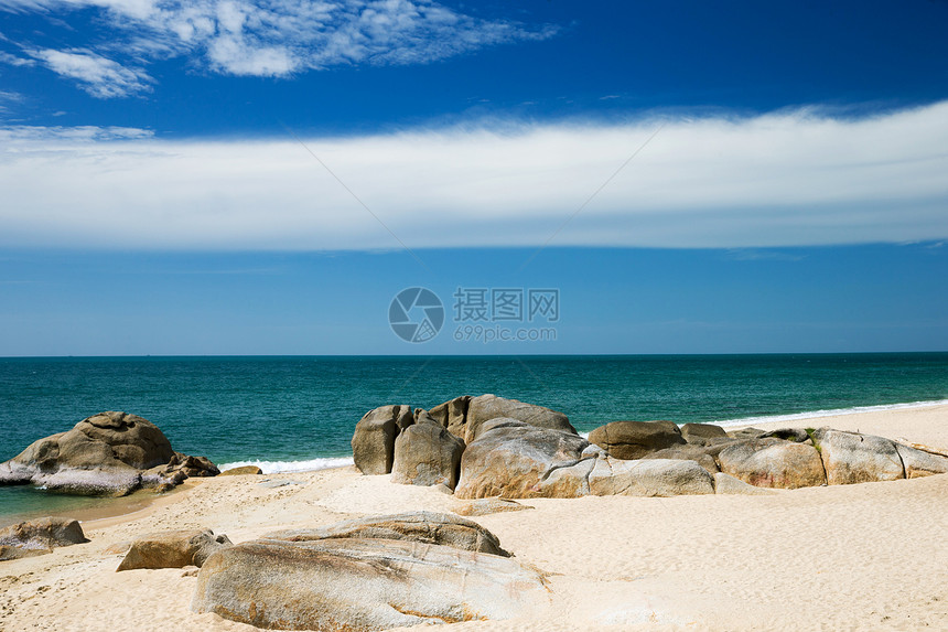 蓝海和天空图片