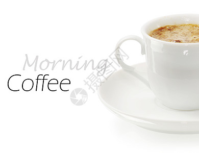 咖啡收藏EspressoCup白色背景图片