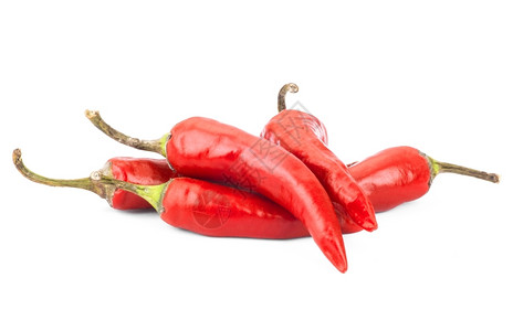 白背景的红辣椒分离物食或烹饪的原材料图片
