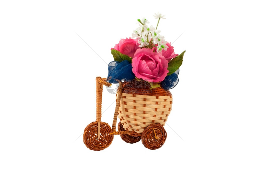 装饰自行车花瓶图片