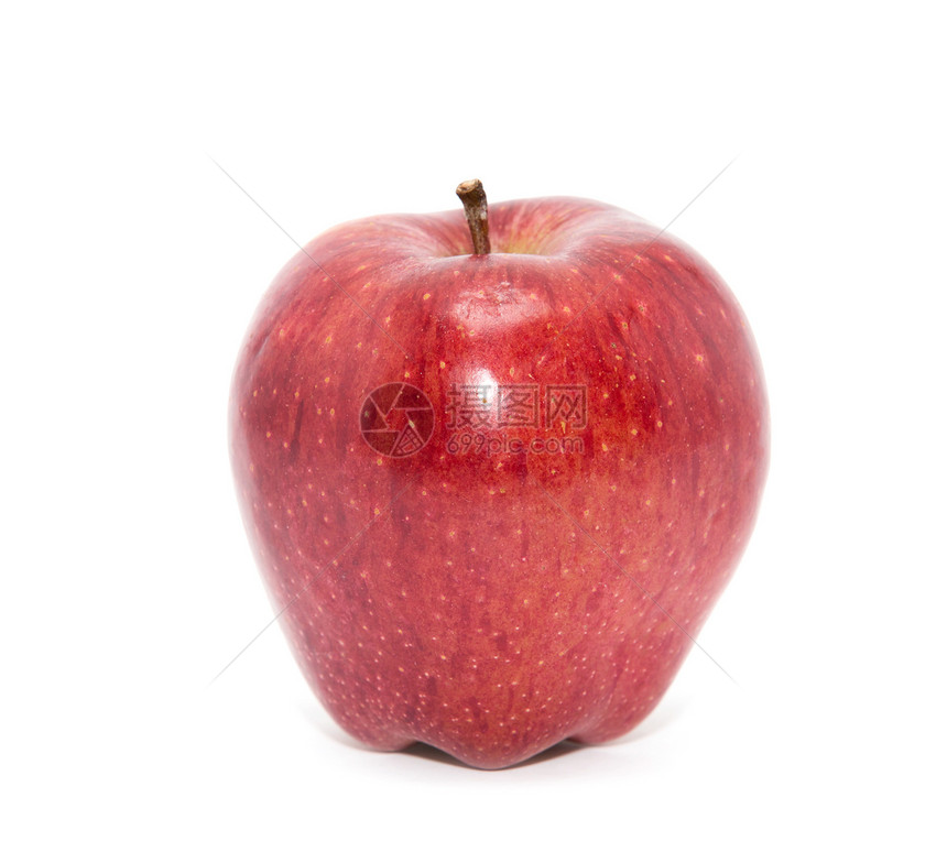 白色的红成熟苹果图片