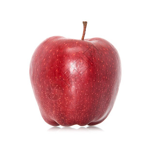 白色的红成熟苹果背景图片