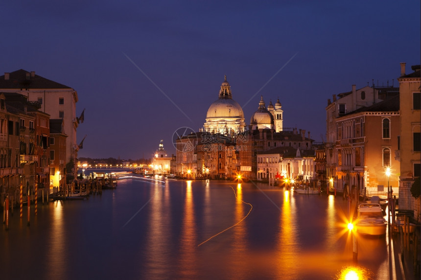 日落后大运河意利威尼斯图片