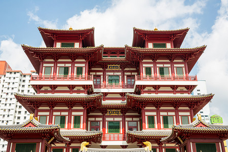 新加坡Buddha牙齿遗寺的建筑图片