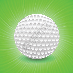 绿色背景的高尔夫比赛彩色插图图片