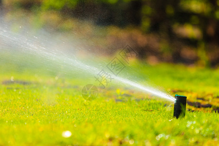 灌溉系统花园用水技术背景图片