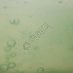 绿色灰抽象模糊液体背景带肥皂泡图片