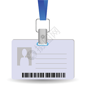 品牌授权证书用于设计的白背景上带有名称标签牌控件的插图背景