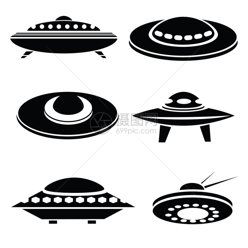 太空飞船光影插图图片