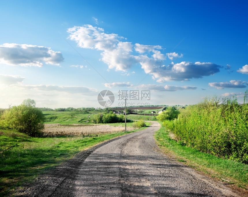 日落时乡村公路图片