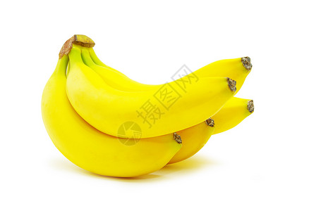 白底孤立的香蕉水果图片