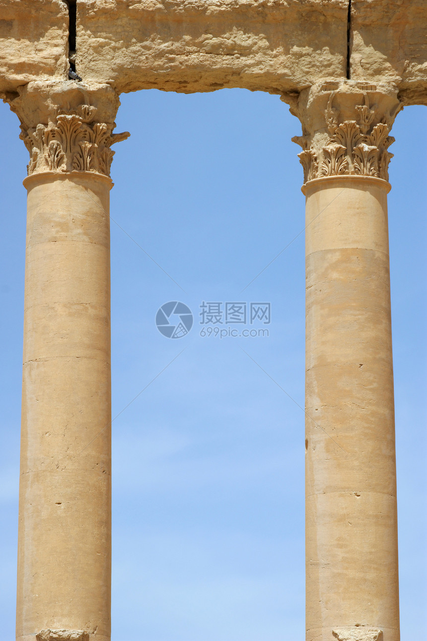 Palmyra古老柱子图片