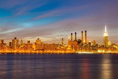 来自布鲁克林的日落时分纽约克中城图片