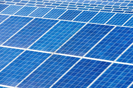 太阳能电池板细节摘要可再生能源背景图片