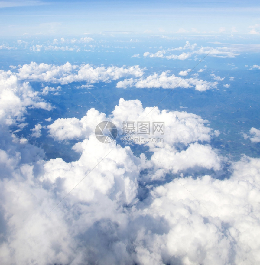 空中的云彩风景图图片