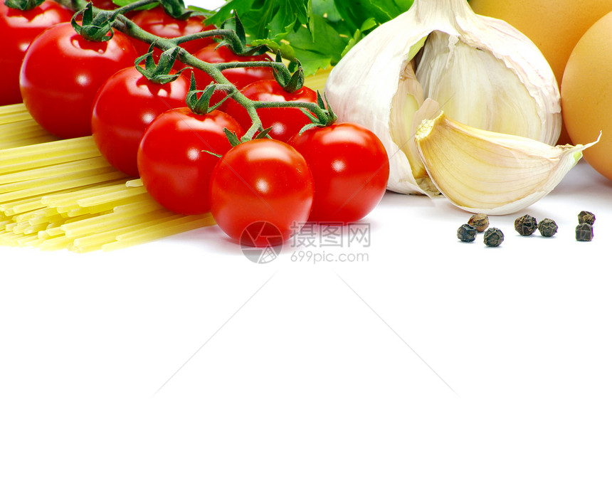 白底番茄面粉图片