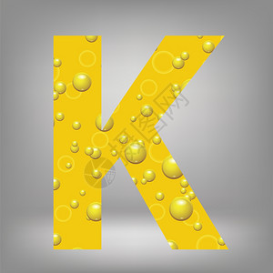 灰色背景上的啤酒字母KK的彩色插图图片