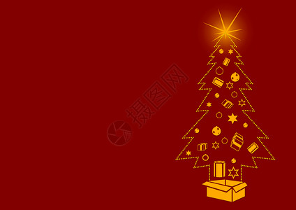 虚圣诞树背景图片