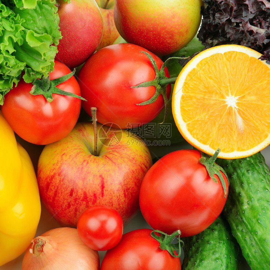 水果和蔬菜背景图片